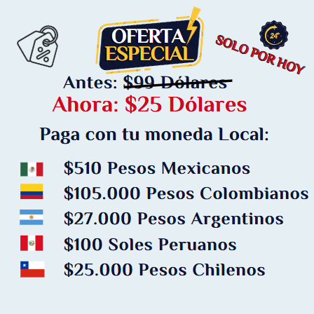 Tabla de Precios en Diferentes Monedas